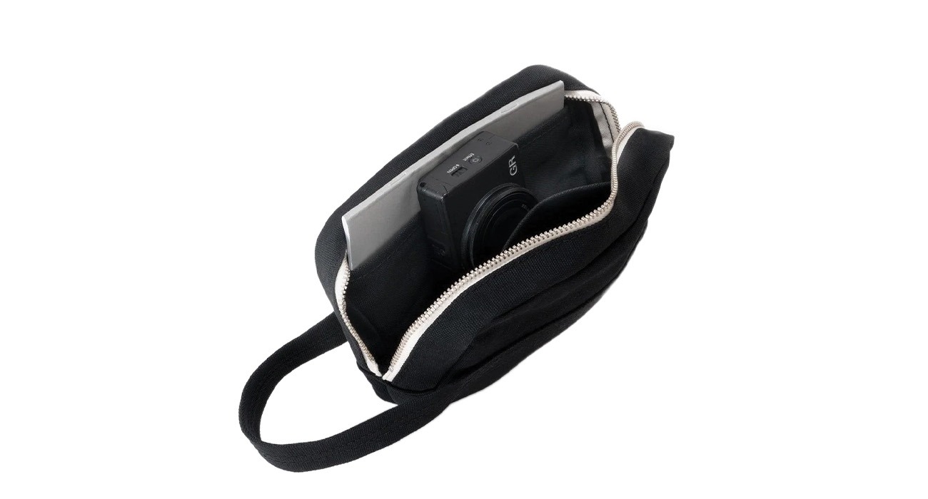 Small black travel bag