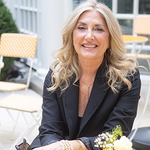 Woman wearing black sport coat