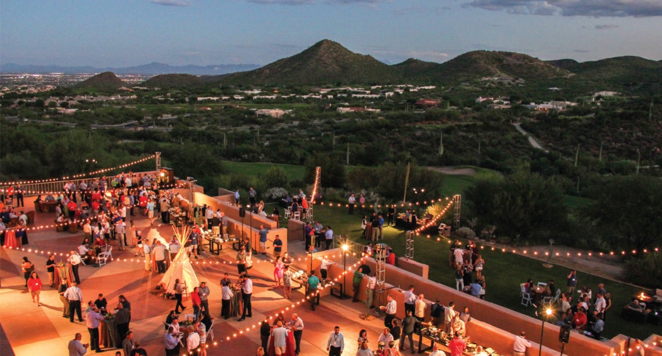 Aerial shot of outdoor space