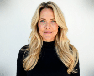 Woman in black turtleneck