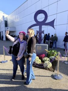 Two people taking selfie